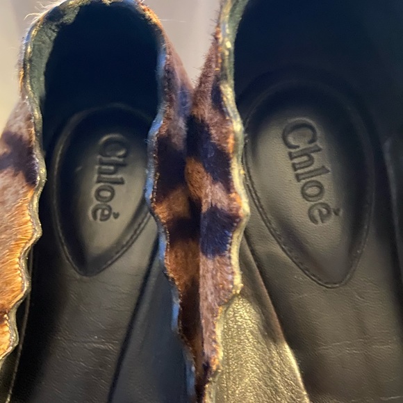 Chloe flats animal print size 9.5 - Picture 3 of 4